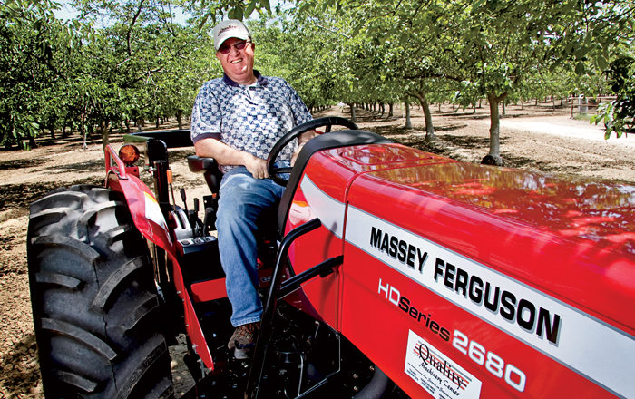 Bruce Brandt won a year’s use of a Massey Ferguson® 2680 HD low-profile utility tractor at the 2011 World Ag Expo.