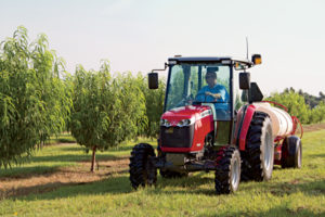 Waters uses this MF1660, along with his MF492 and an older 165, in his orchards.